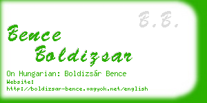 bence boldizsar business card